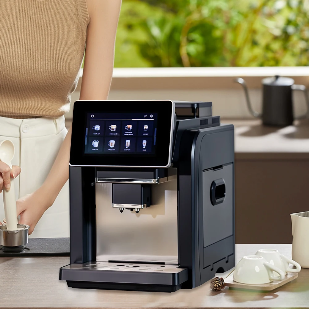 Machine à Café Expresso Automatique – 19 Bars avec Écran Tactile 7″
