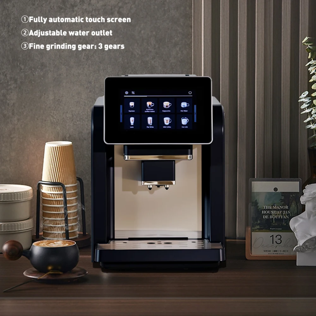 Machine à Café Expresso Automatique – 19 Bars avec Écran Tactile 7″